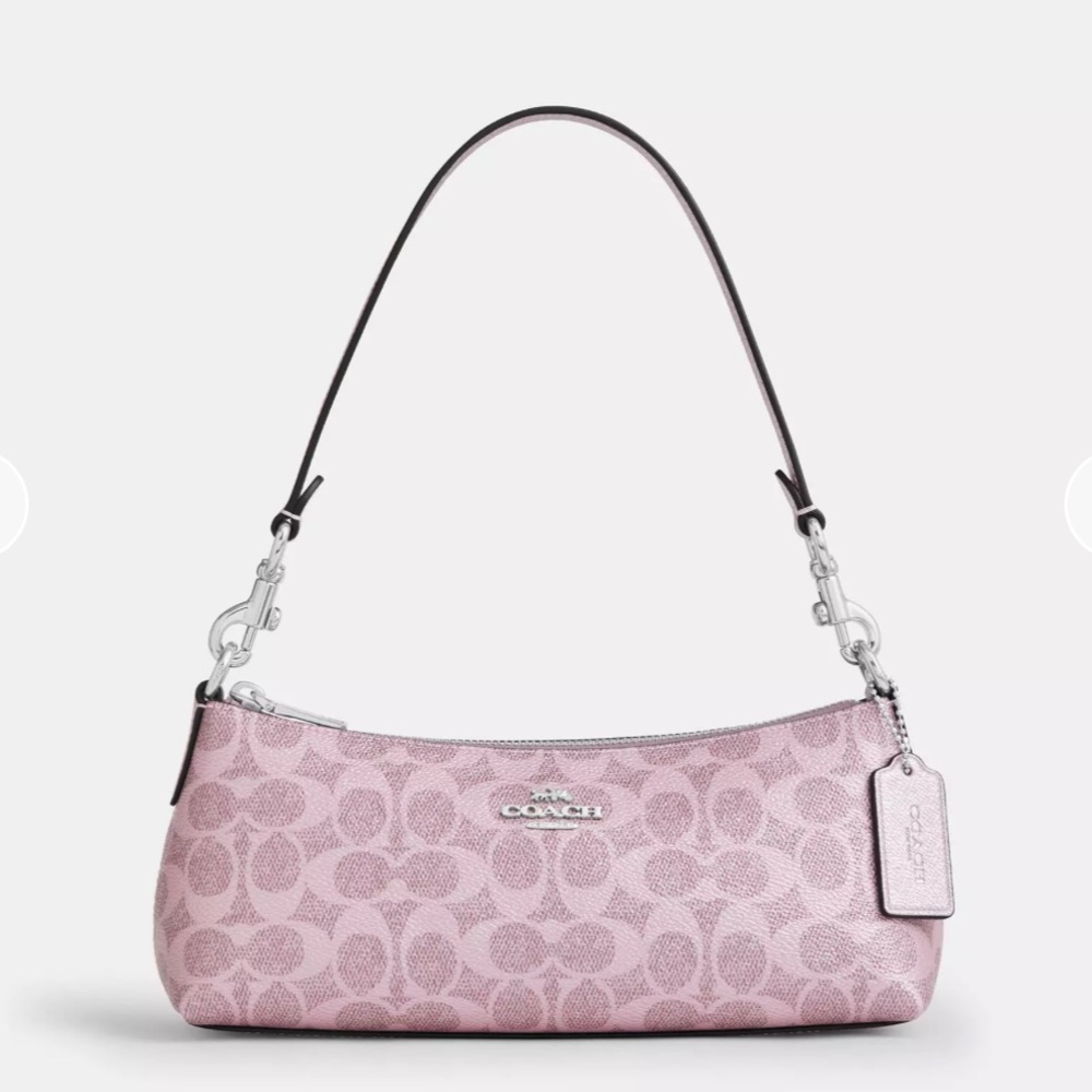 Coach Light Pink Signature Shoulder Bag